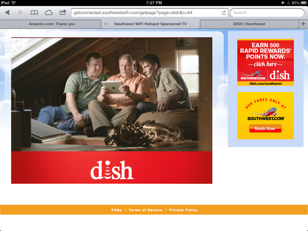 Two Thumbs Up for Free Live TV on Southwest Airlines