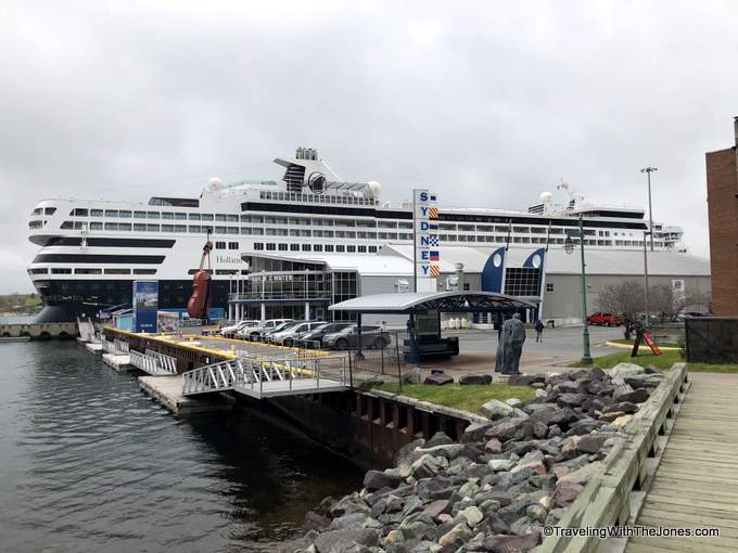 Holland America ms Veendam cruise ship in Sydney, Cape Breton, Canada