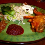 A sampling of the food choices