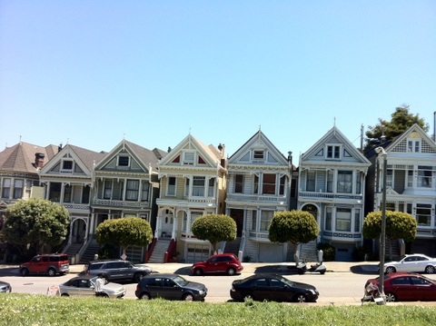 Painted Ladies in San Francisco Alamo Square