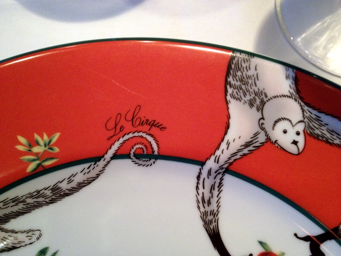Le Cirque monkey plate