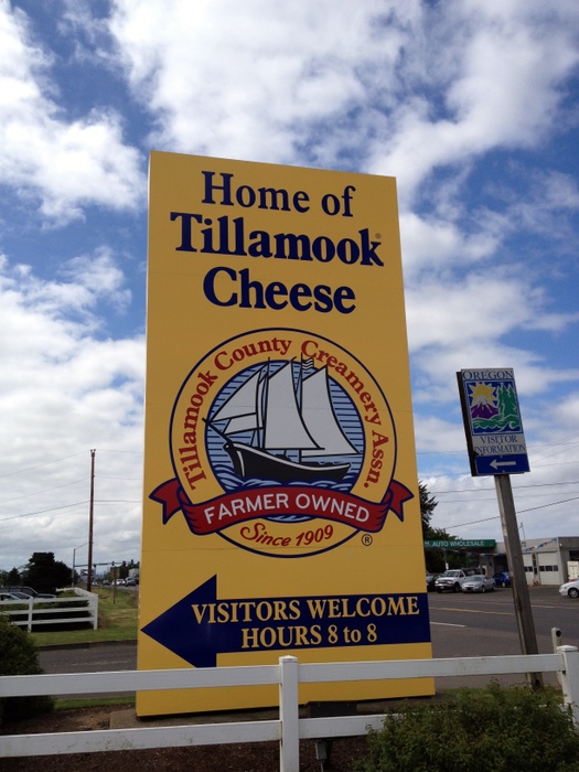 Touring the Tillamook Cheese plant in Tillamook, Oregon