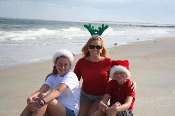 Christmas on the beach in St. Augustine, Florida