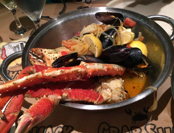 Dining at the Crab Shack on the Star Princess Cruise Ship