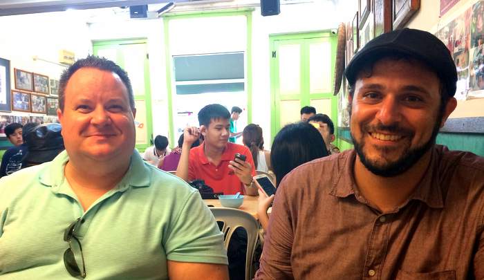 Jeremy, right, of Heritage on a Plate Food Tours