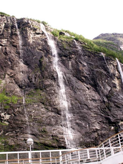 cruising Norway's Geirangerfjord