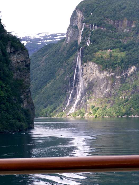cruising Norway's Geirangerfjord