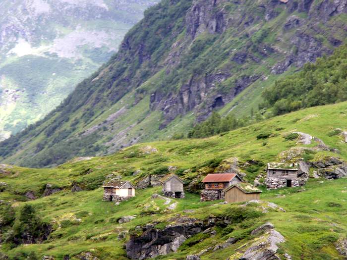 farms near Geiranger, Norway