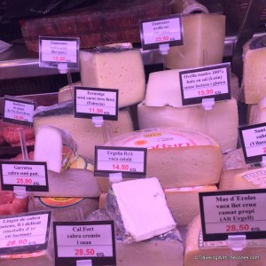 cheese shop, Mercat de l'Abaceria Central, Barcelona