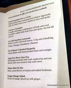 mocktails, Holland America Line
