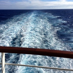 view from wrap-around deck, Nieuw Amsterdam, Holland America Line
