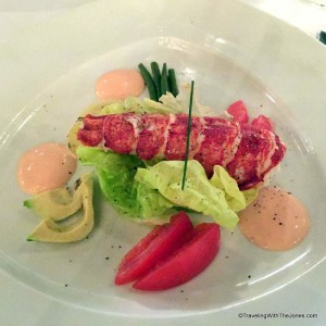 lobster salad, Le Cirque, Nieuw Amsterdam, Holland America Line