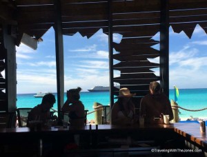 view from the pirate bar, Half Moon Cay