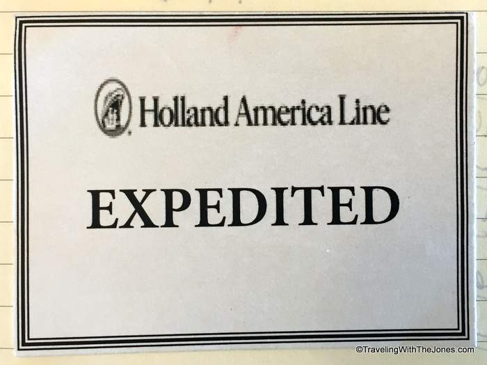 Holland America's Expedited Disembarkation