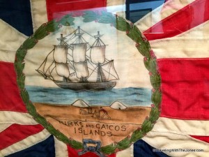 1870-1969 flag with igloo, Turks & Caicos National Museum, Grand Turk
