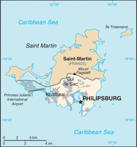 Saint Martin map