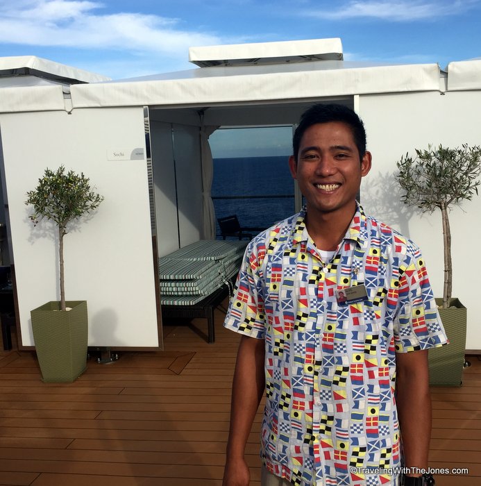 Alpe, Retreat Private Cabanas, Holland America, Zuiderdam