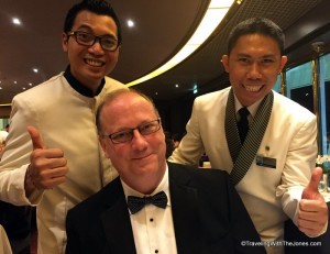 Gede and Gusti, waiters, Holland America, Zuiderdam
