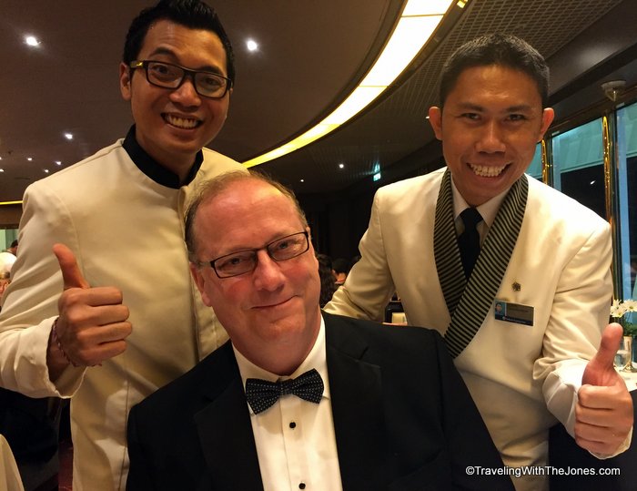 Gede and Gusti, waiters, Holland America, Zuiderdam