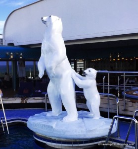 Polar Bears, Lido Pool, Zuiderdam, Holland America Line