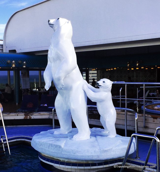 Polar Bears, Lido Pool, Zuiderdam, Holland America Line