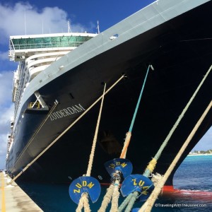 Zuiderdam cruise ship, Holland America Line, docked in Grand Turk