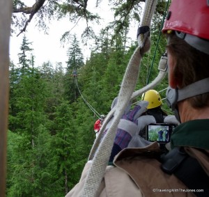 taking photos, Rainforest Canopy & Zipline Expedition – Ketchikan, Alaska