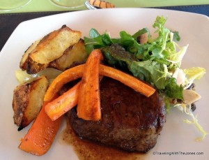 beef filet at Gaia Restaurant at Domaine Bousquet winery, Tupungato, Uco Valley, Mendoza, Argentina