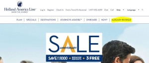 already booked, Holland America website