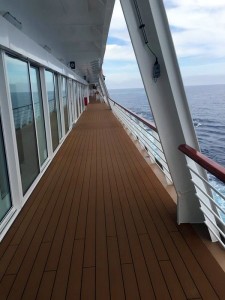 Wrap-around Promenade , Viking Star cruise ship