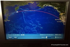 route of UA flight 893