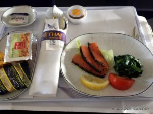 1st course, Thai Airways Royal Silk, ICN-TPE