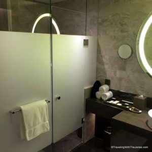 toilet and shower, Room 1824, Taipei Marriott hotel, Taiwan