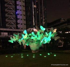 lighted sculpture, Taipei Marriott hotel, Taiwan