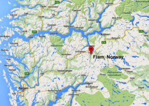 Flam, Norway map