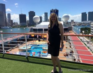 on the fathom Adonia cruise ship in Miami, headed to Cuba