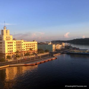 arriving into Havana, Cuba via the fathom Adonia cruise ship
