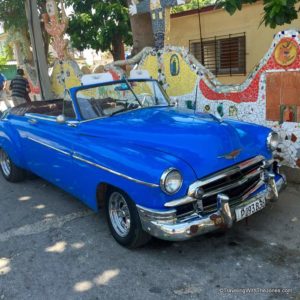historic car -Fusterlandia, Havana, Cuba
