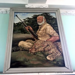 painting at the top of the Tower, Finca La Vigía, the Ernest Hemingway Museum, Cuba