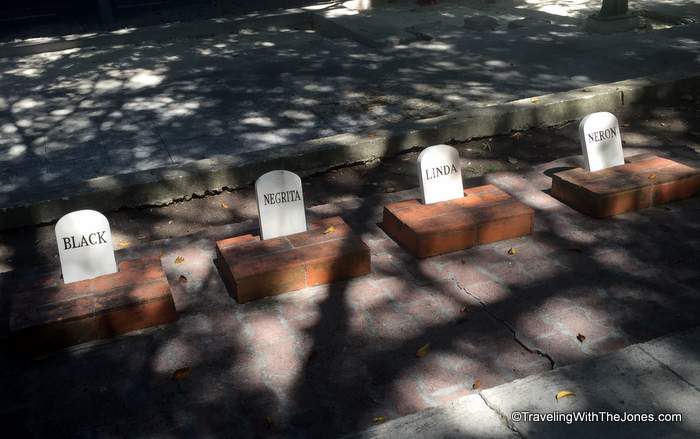 dog cemetery Finca La Vigía, the Ernest Hemingway Museum in Cuba