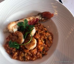 lobster and shrimp risotto, Ocean Grill, Fathom Adonia cruise ship