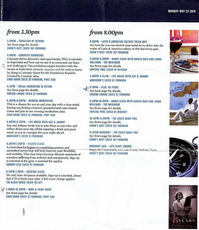 fathom fathom Day 2 Program (afternoon & evening schedule)