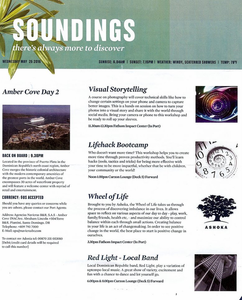 fathom DR daily program, day 4 (front cover)