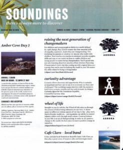 Fathom DR cruise daily program, day 5, front cover