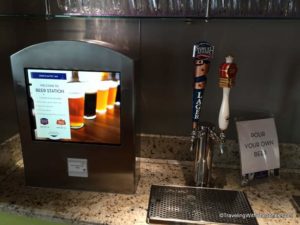Self-serve beer, Lido Bar, Koningsdam, Holland America Line