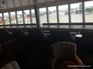 ceiling to floor windows, Crow's Nest, Deck 12 Observation Deck, Koningsdam, Holland America Line