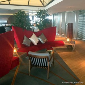Seating area, Crow's Nest, Deck 12 Observation Deck, Koningsdam, Holland America Line