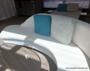 lounge chairs over Lido Pool, Koningsdam, Holland America Line