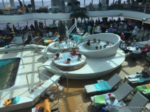hot tubs, Lido Pool, Koningsdam, Holland America Line
