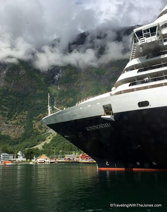 ms Koningsdam, Holland America Line, in Flam, Norway